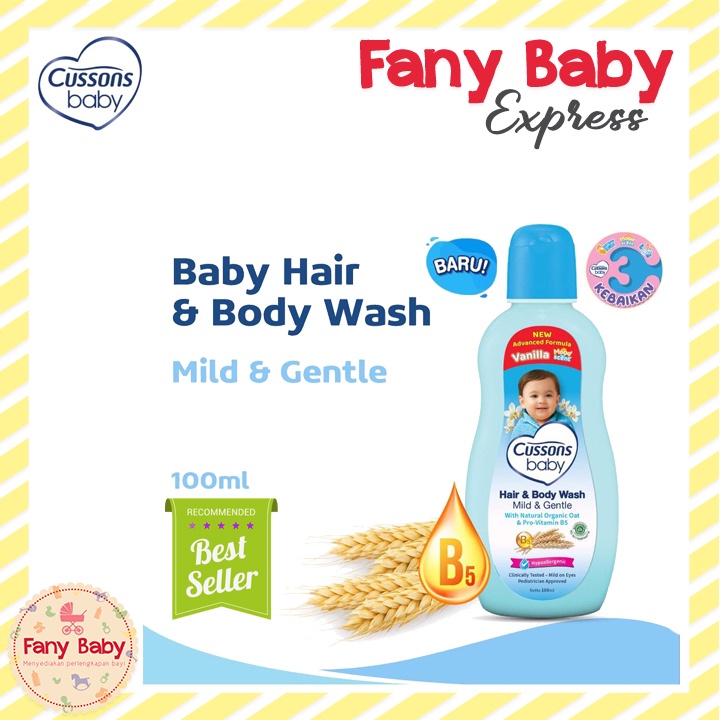 CUSSONS HAIR &amp; BODY WASH MILD GENTLE