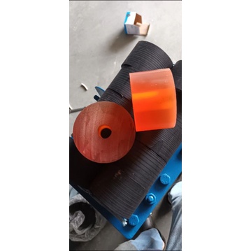 roda mesin tusuk sate/roll hitam/roda mesin tusuk sate karet kuning piyu