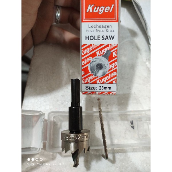 HOLE SAW BESI KUGEL HSS 23MM / MATA BOR LUBANG BESI HOLESAW KUGEL 23MM