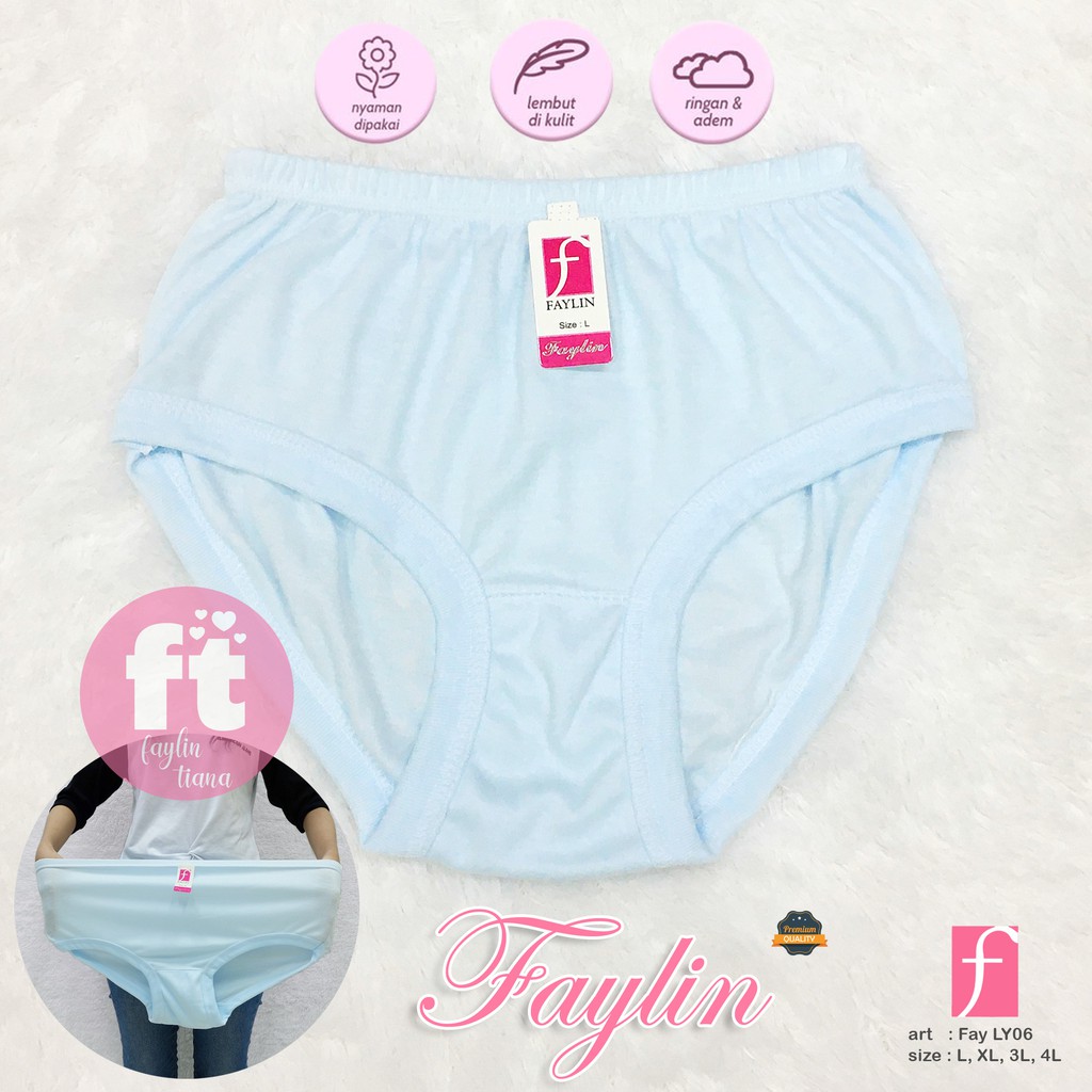 FAYLIN | Celana Dalam Wanita Katun JUMBO SIZE / CD Jumbo / Bisa untuk Ibu HAMIL / art Fay LY06