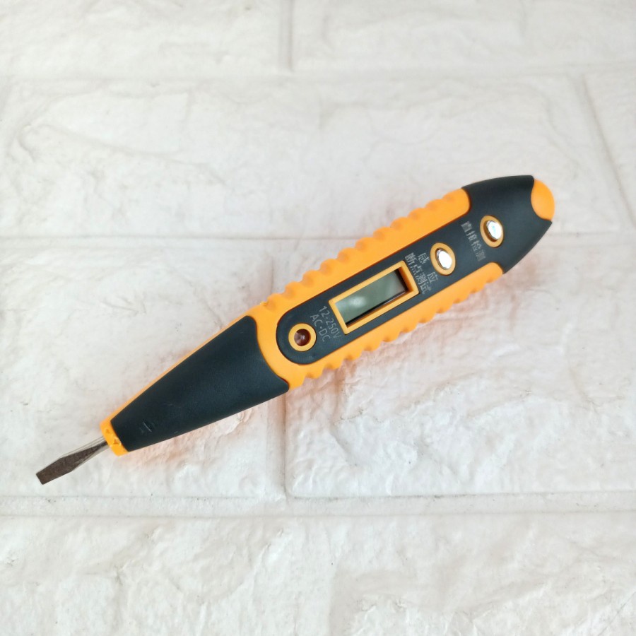 tespen digital obeng min tespen dg lcd AC DC 12-220V tespen listrik