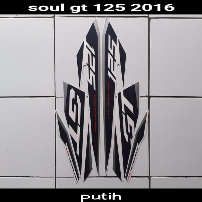 stiker motor mio soul gt 125 2016 putih