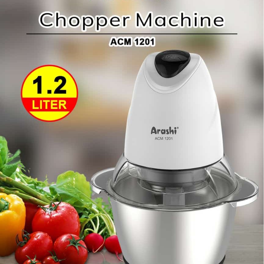 ARASHI ACM 1201 - Chopper Daging 1,2 Liter / Pengiring Daging