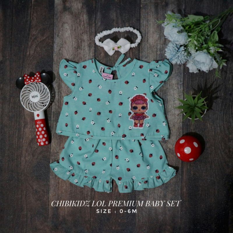 Baju Bayi New Born / Baby Set Karakter LOL Chibikidz