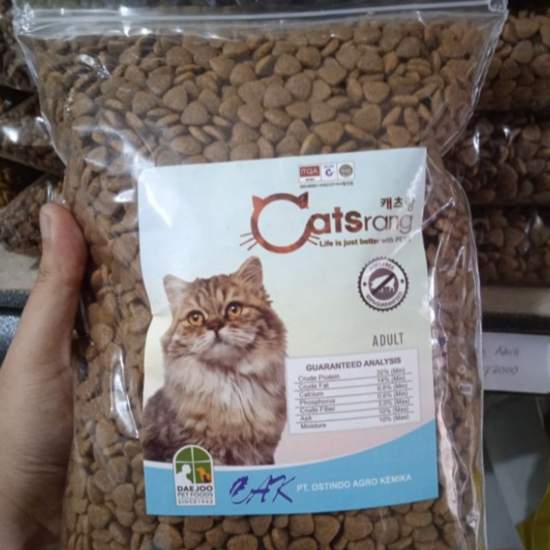 Makanan Kucing Catsrang Adult Repack 500g / Cat food Catsrang Adult kemasan 500 gr