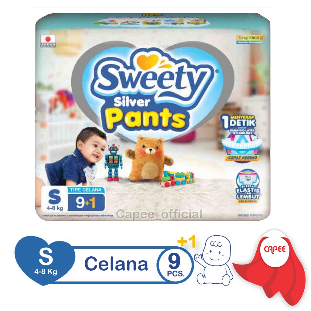 Pampers Sweety Silver Pants S9+1