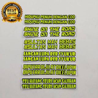 stiker cutting kata kata  TEU HAYANG SEURI ACAN GAJIHAN 