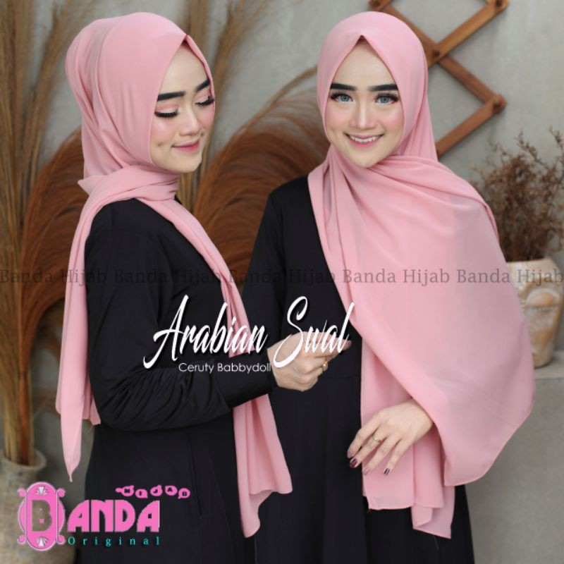Jilbab Pashmina Instan Arabian Swal Original Banda-8