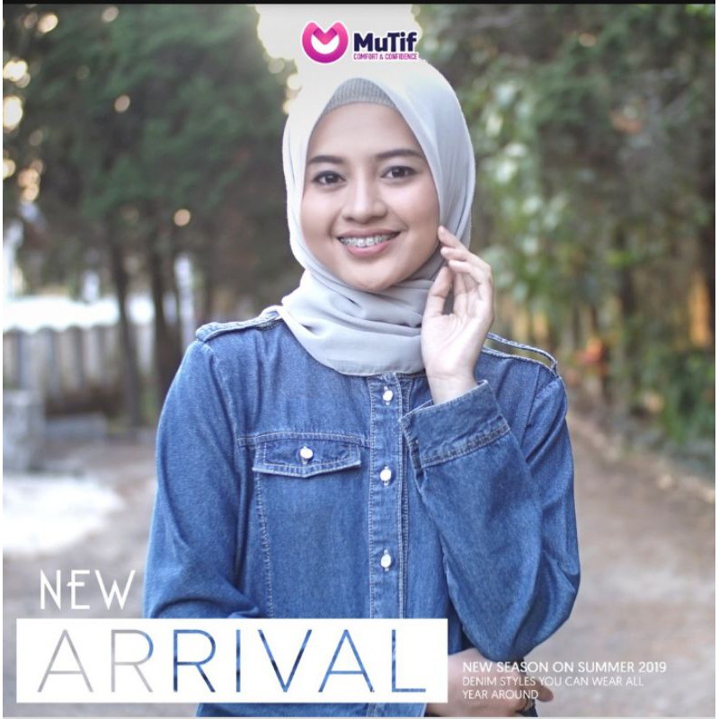 Baju Busana Muslim Wanita Gamis Mutif infinity Terbaru