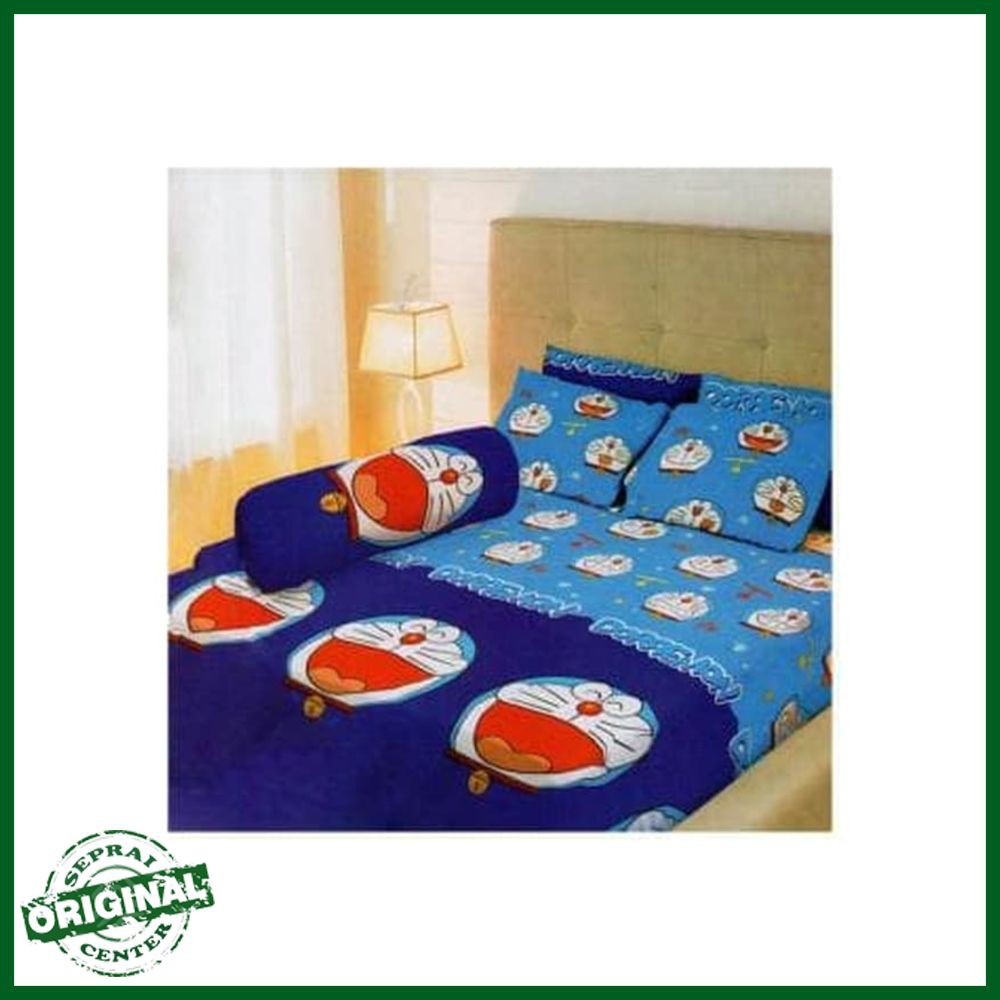 SEPREI LADY ROSE / SPREI LADY ROSE DORAEMON No.2 QUEEN 160 SEPRAI BIRU DONGKER NAVY BLUE