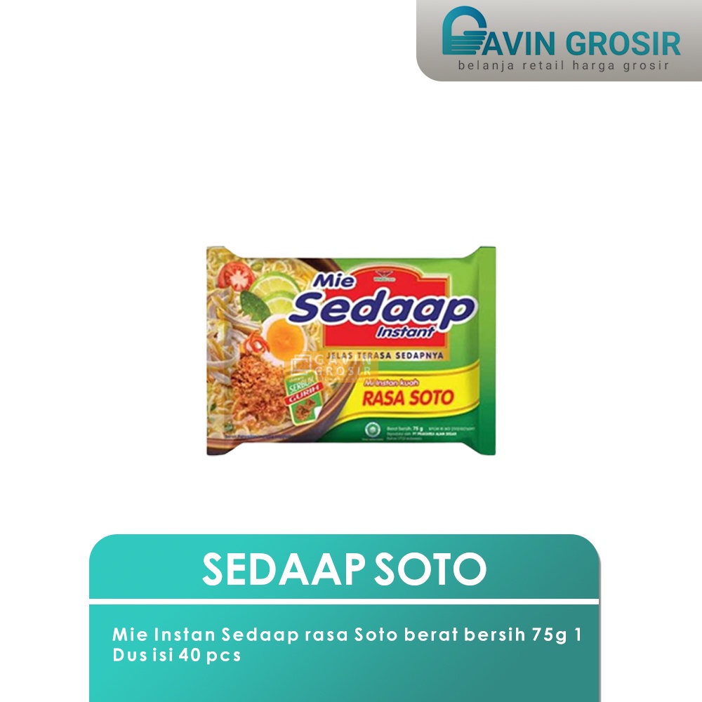 

Mie instan kuah Sedaap rasa Soto