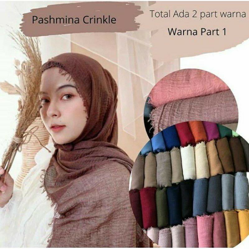 Pashmina Cringkle | Pashmina kusut Azara Original  180x100