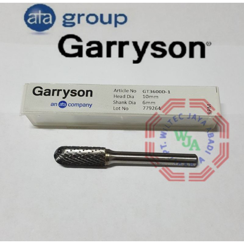 GARRYSON GT3600D-1 Carbide Burrs Rotary Tungsten (England)