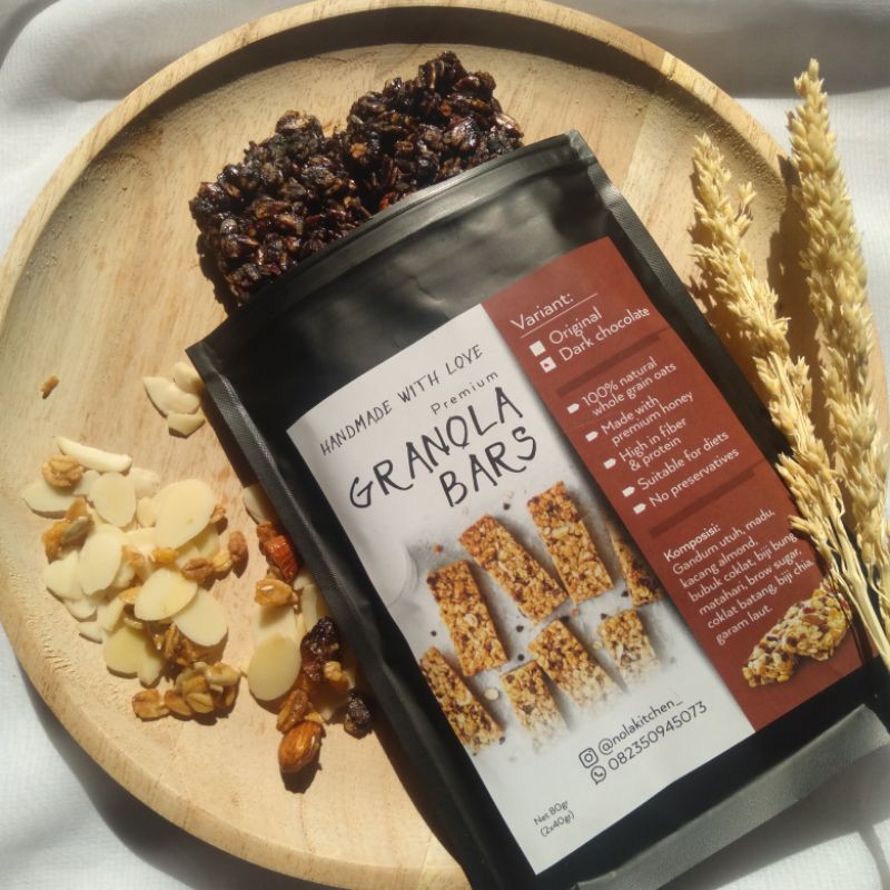 

Dark chocolate GRANOLA BAR - 2 BAR