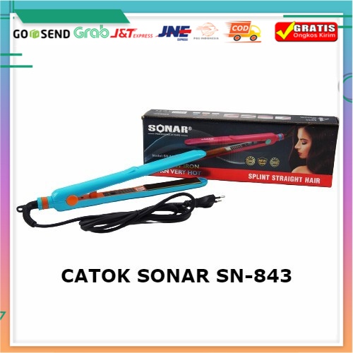 Catokan Rambut Salon Original Sonar SN-843 - Catok Sonar Berkualitas - Catok Rambut Salon Smothing - Catok Rambut Murah BS Beautiful Store ID