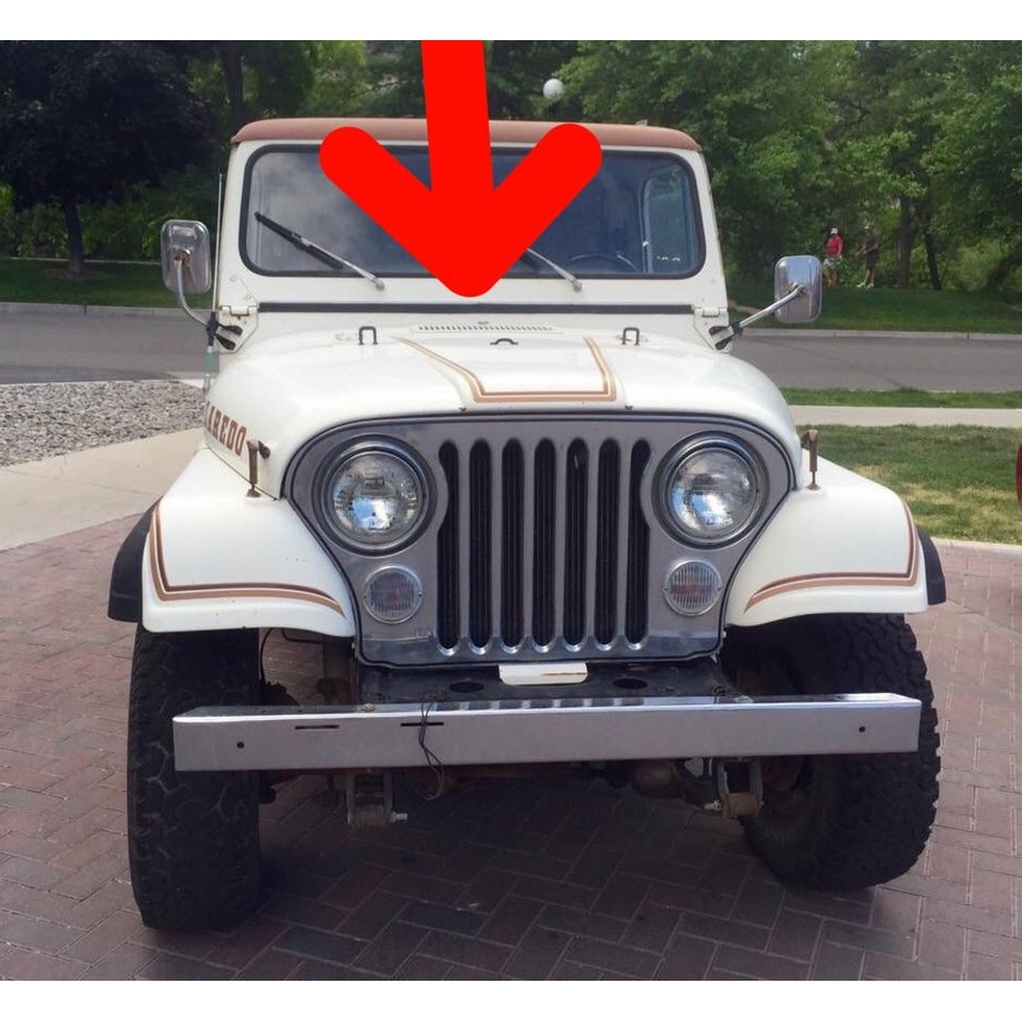 Karet Frame Kaca Depan Mobil - Jeep CJ7 / CJ8 / YJ