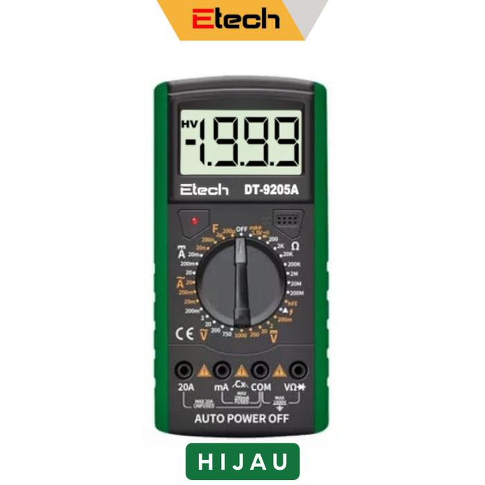 DT9205A Multimeter Mini Saku Digital, Alat Ukur Rumah Tes Multimeter