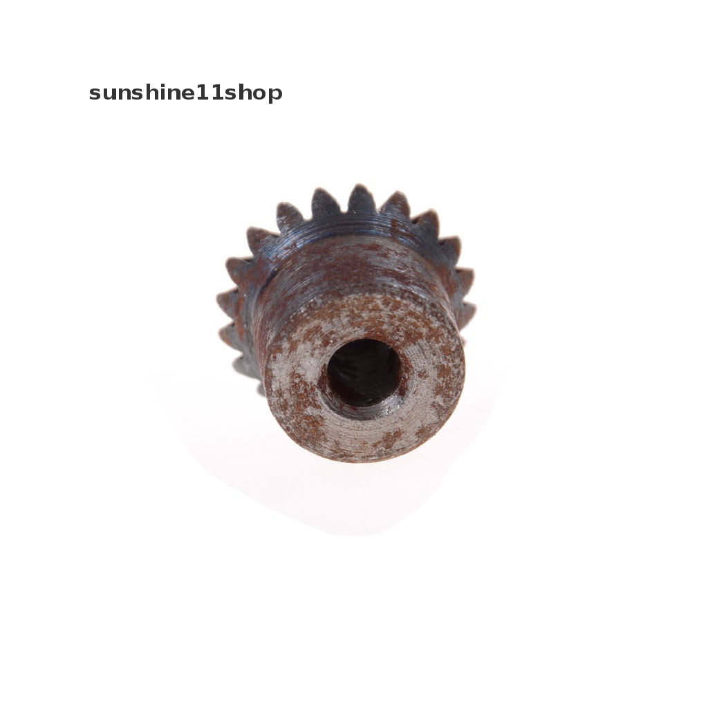 Sho 2pcs Bevel Gears 1 Modul 20 Gigi Bahan Metal Ukuran 7mm 90 Degree