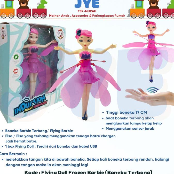 Boneka Terbang Sensor Doll Peri Mainan Anak Flying Barbie *****Terbaru******