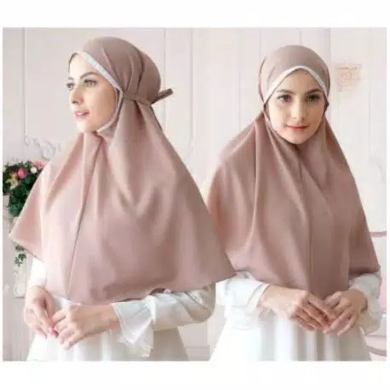 (BMR)Bergo maryam renda khimar Al-azhar Jilbab instan kerudung diamond hijab daily