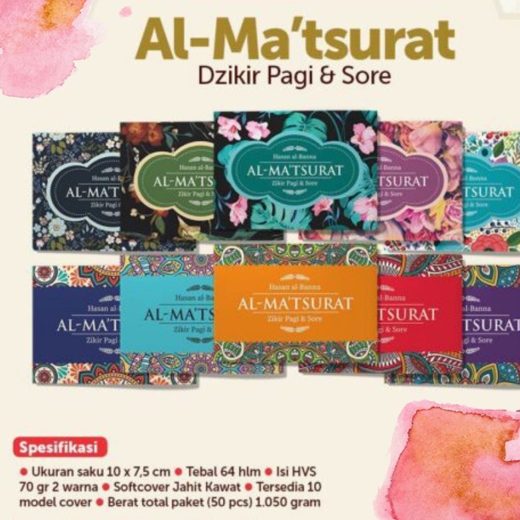 Al Matsurat Hasan Al Banna Zikir Pagi Petang Souvenir  Hajatan Tahlilan Pengajian Pernikahan Custom