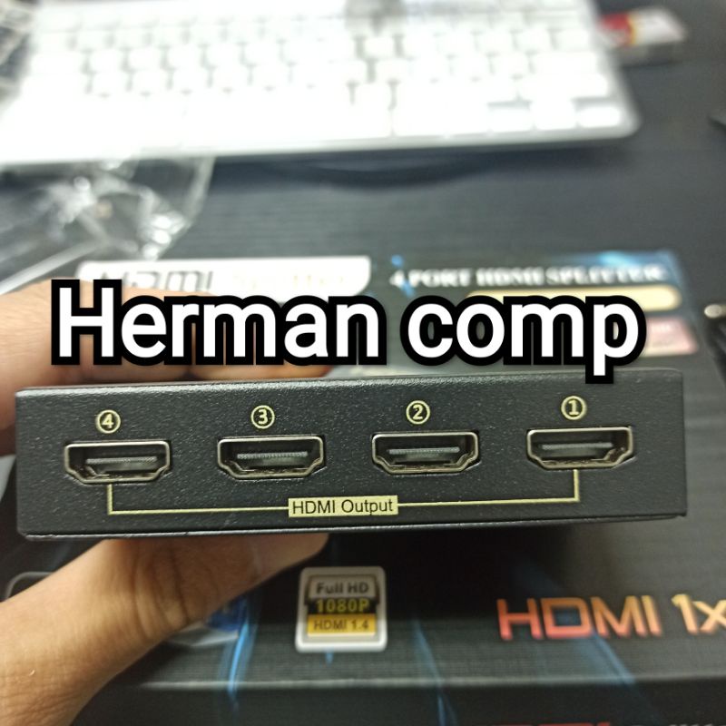 HDMI SPLITTER 4 PORT FULL HD 1080p 4K X 2K HDMI 1x4