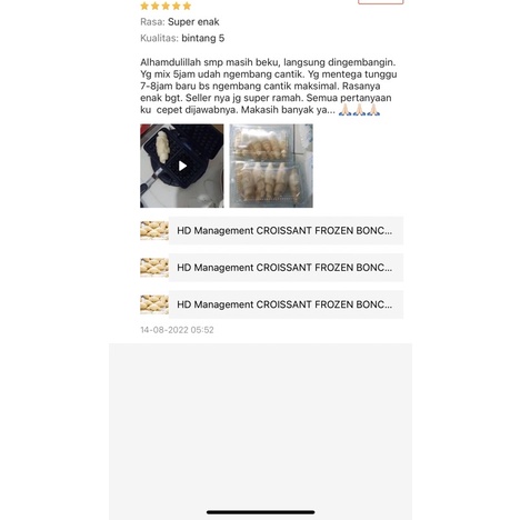 CROISSANT FROZEN BONCHEF BONPATIS 30 gr Croffle Butter mentega harga satuan (pcs)