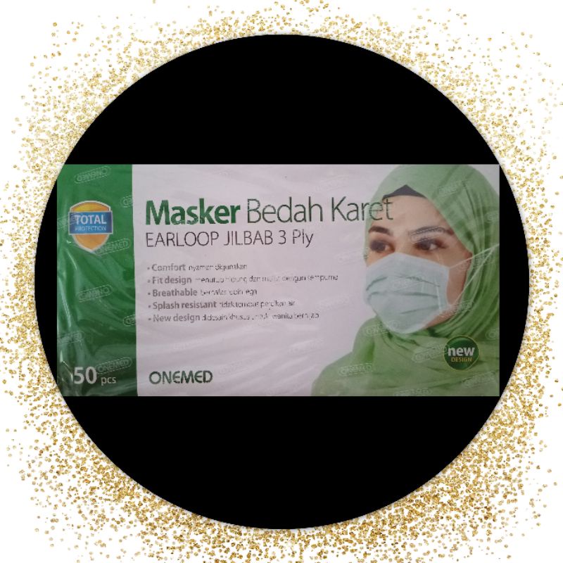 Headloop/Hijab - Onemed Masker Medis Hijab (Disposible Surgical Face Mask)