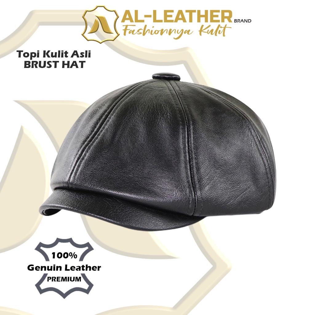 AL-Leather Topi Kulit Domba Asli Super Premium