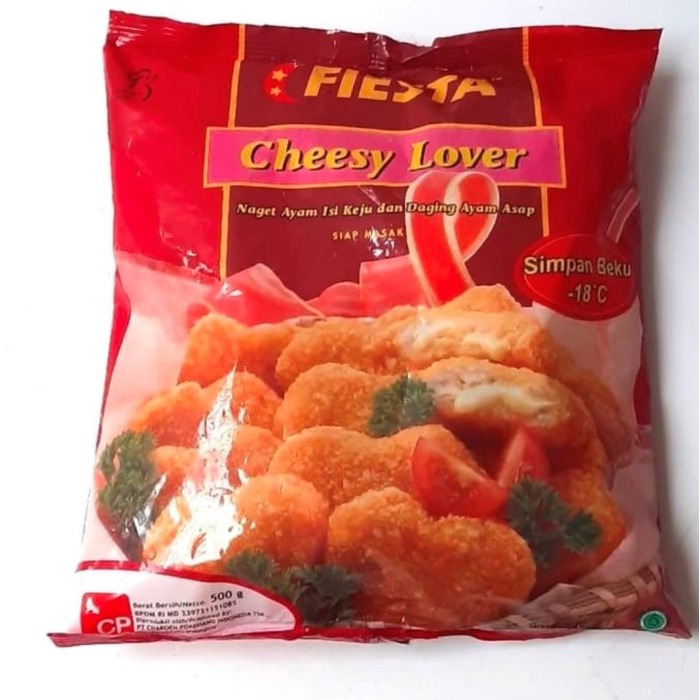 

Daging Asap - Fiesta Cheese Lover 500Gr Nugget Ayam Isi Keju Dan Daging Asap