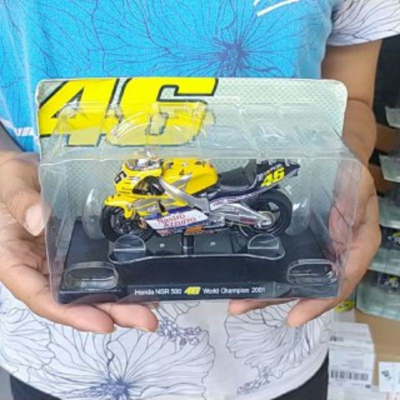 Diecast Miniatur Motor Gp Leo Models Honda NSR World Champion 2001
