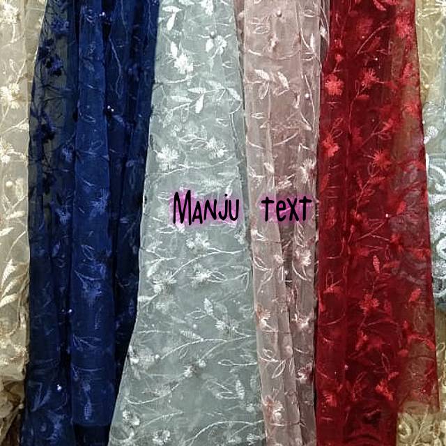 PROMO !! Kain tile rambat mutiara / bahan tile rambat/ cocok untuk dress,gaun,seragam,dll TERMURAH