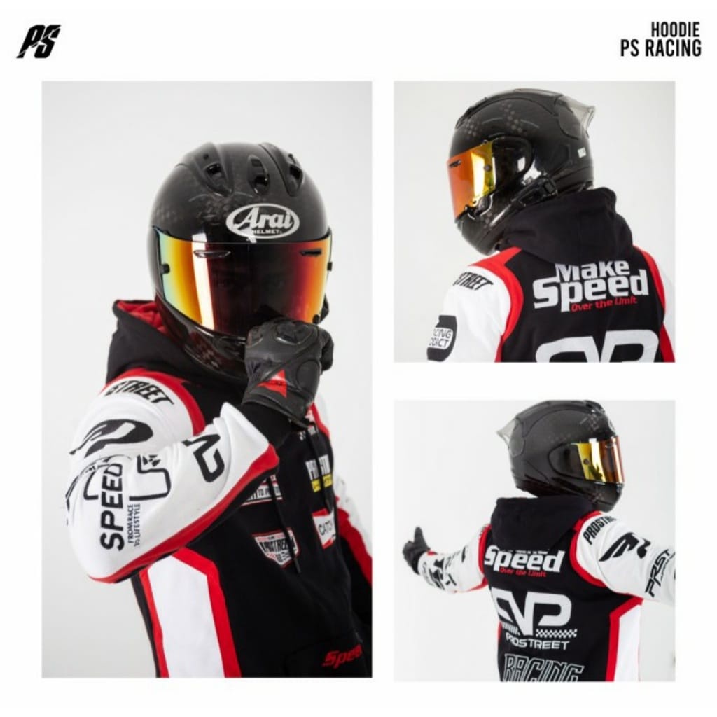 Jaket Racing Addict New Prostreet Jaket Biker Bahan Lotto Tebal