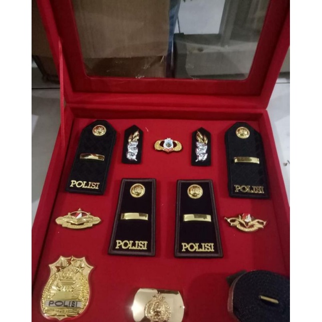 SATU SET PANGKAT IPDA lapis emas