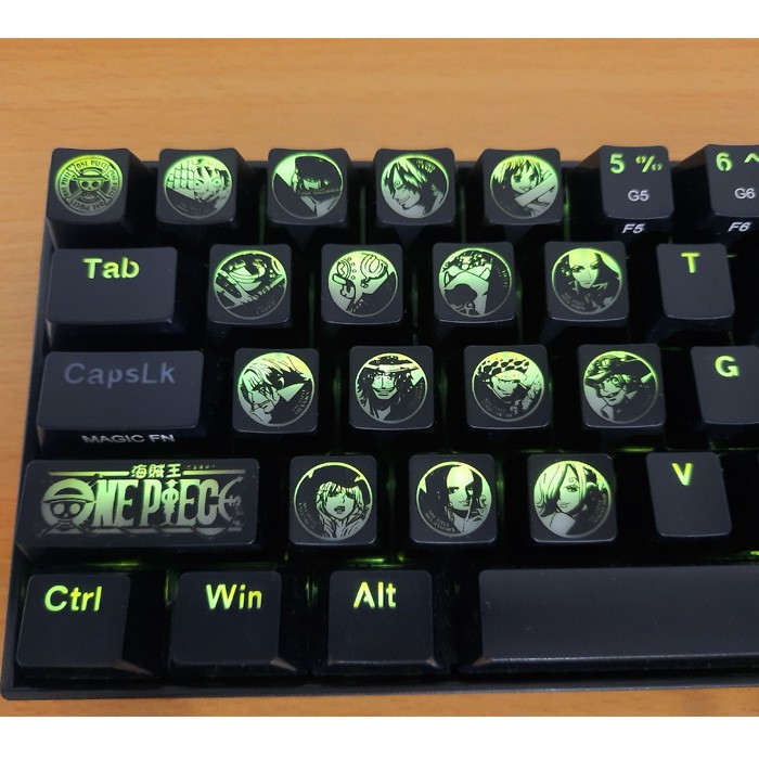 ONE PIECE Logo Keycaps R4 - Backlit ABS keycap ( tembus LED )