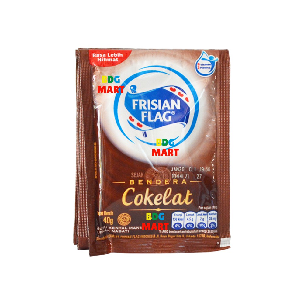 

RENCENG Frisian Flag Coklat Susu Bendera Kental Manis Rasa Coklat - 6 x 40gr