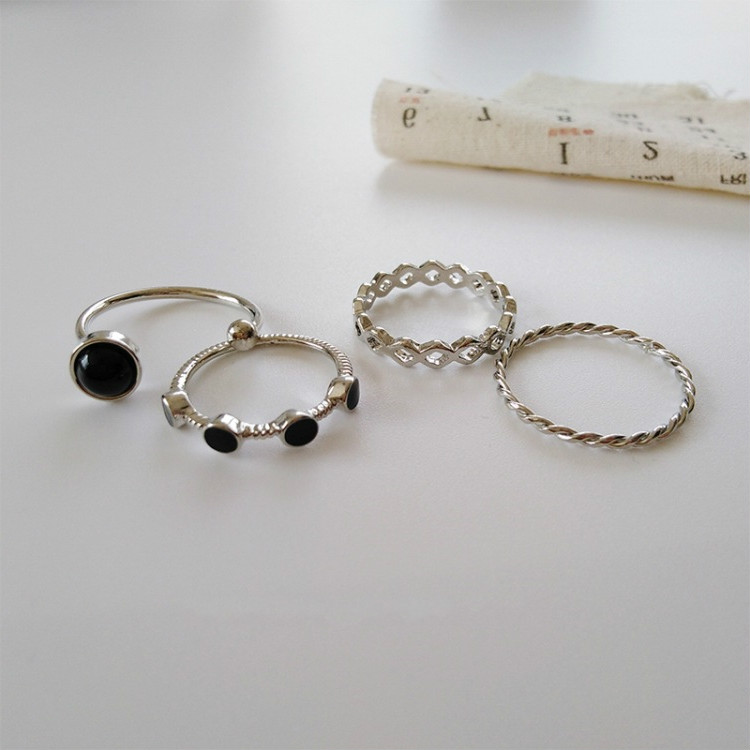 Ring Four-piece Set Retro Personality Simple