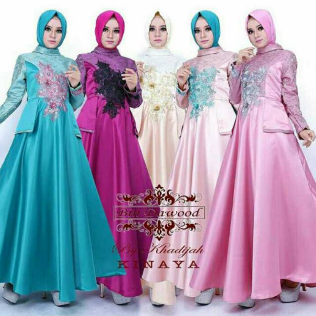 Gaun Kinaya Original Bin Dawood by Khadijah Moslem Wear.