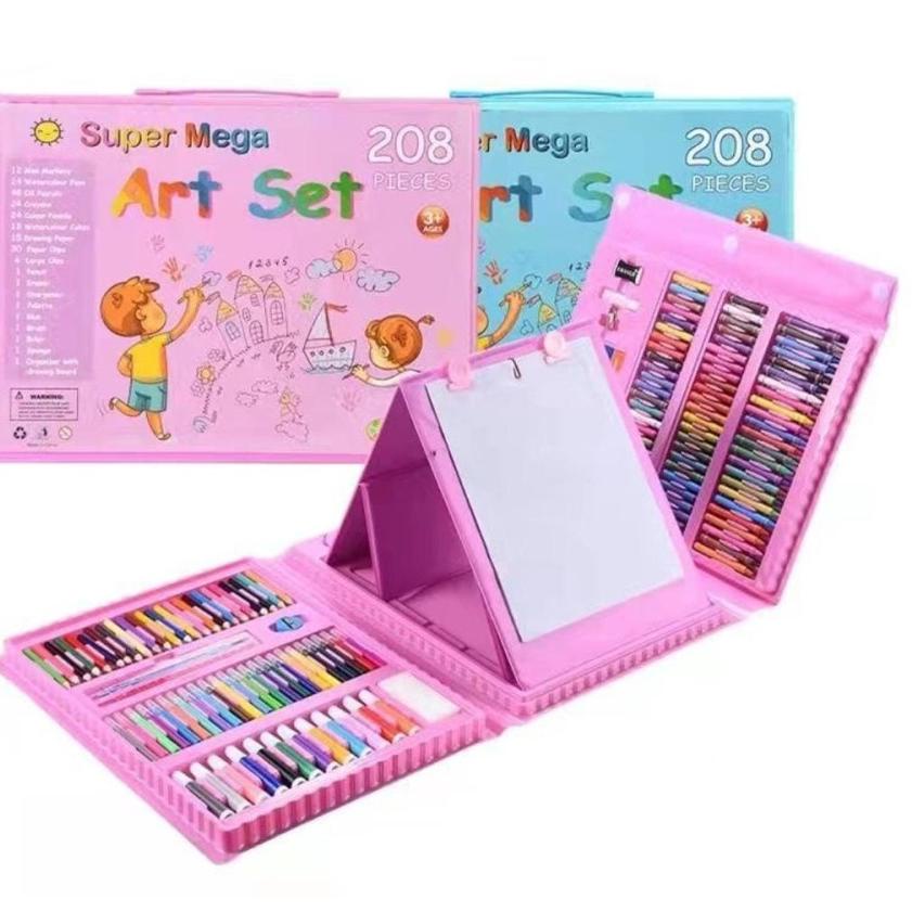 

Terbagus.. 150 / 208 PCS - ART CRAYON SET PENSIL WARNA PASTEL ANAK FULL SET