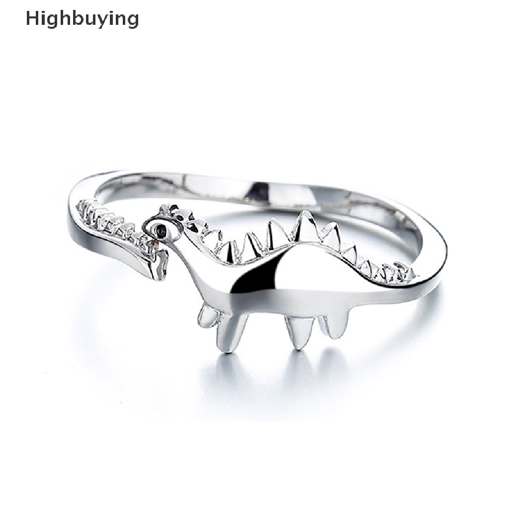 Hbid Cincin Adjustable Model Dinosaurus Brontosaurus Stegosaurus Untuk Wanita