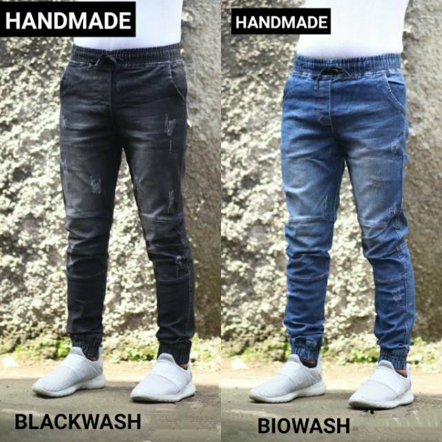  Celana  Pria  Jogger  Jeans Strech Softjeans Shopee  Indonesia
