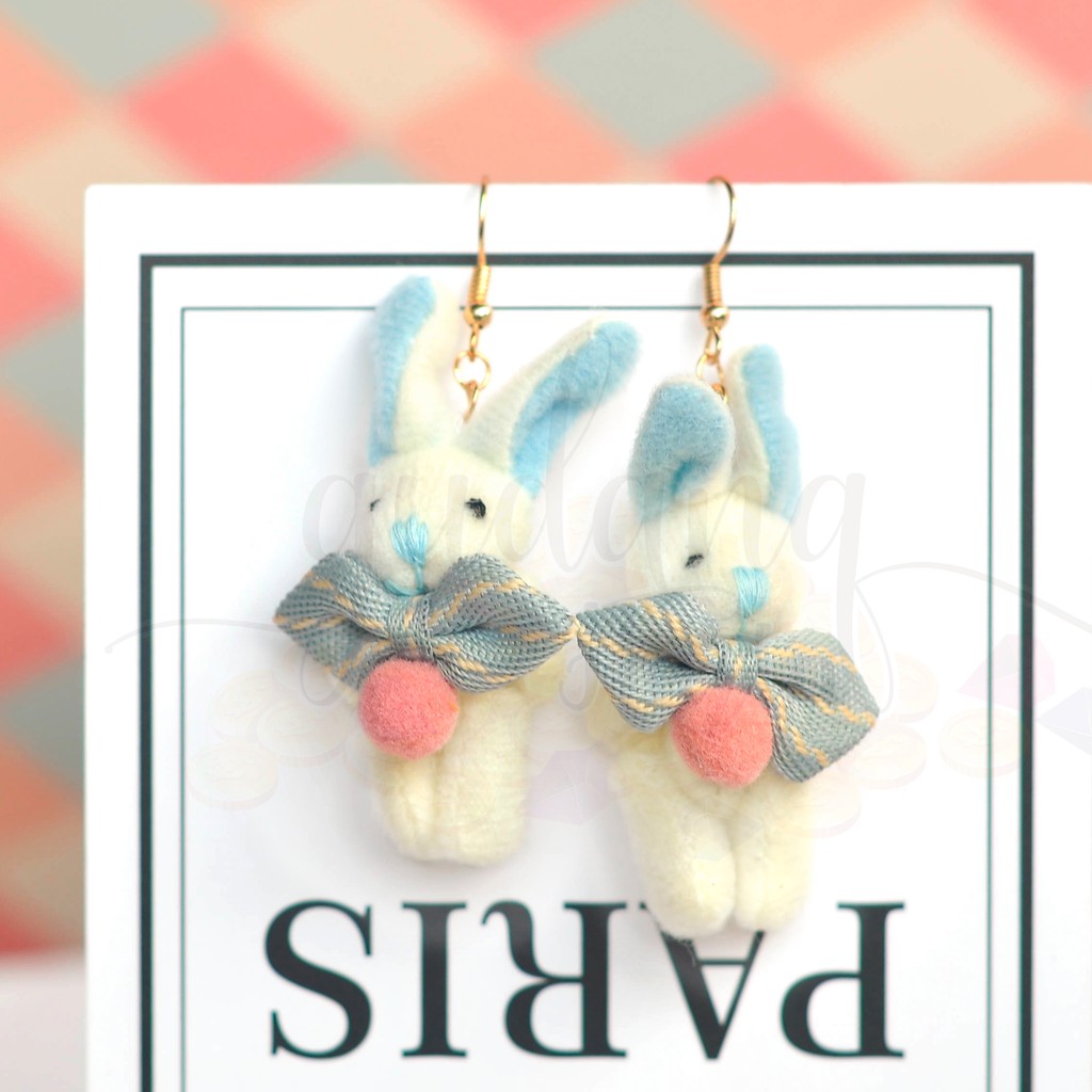 Anting Boneka Kelinci 3D Panjang Rabbit Lucu Unik GH 203615