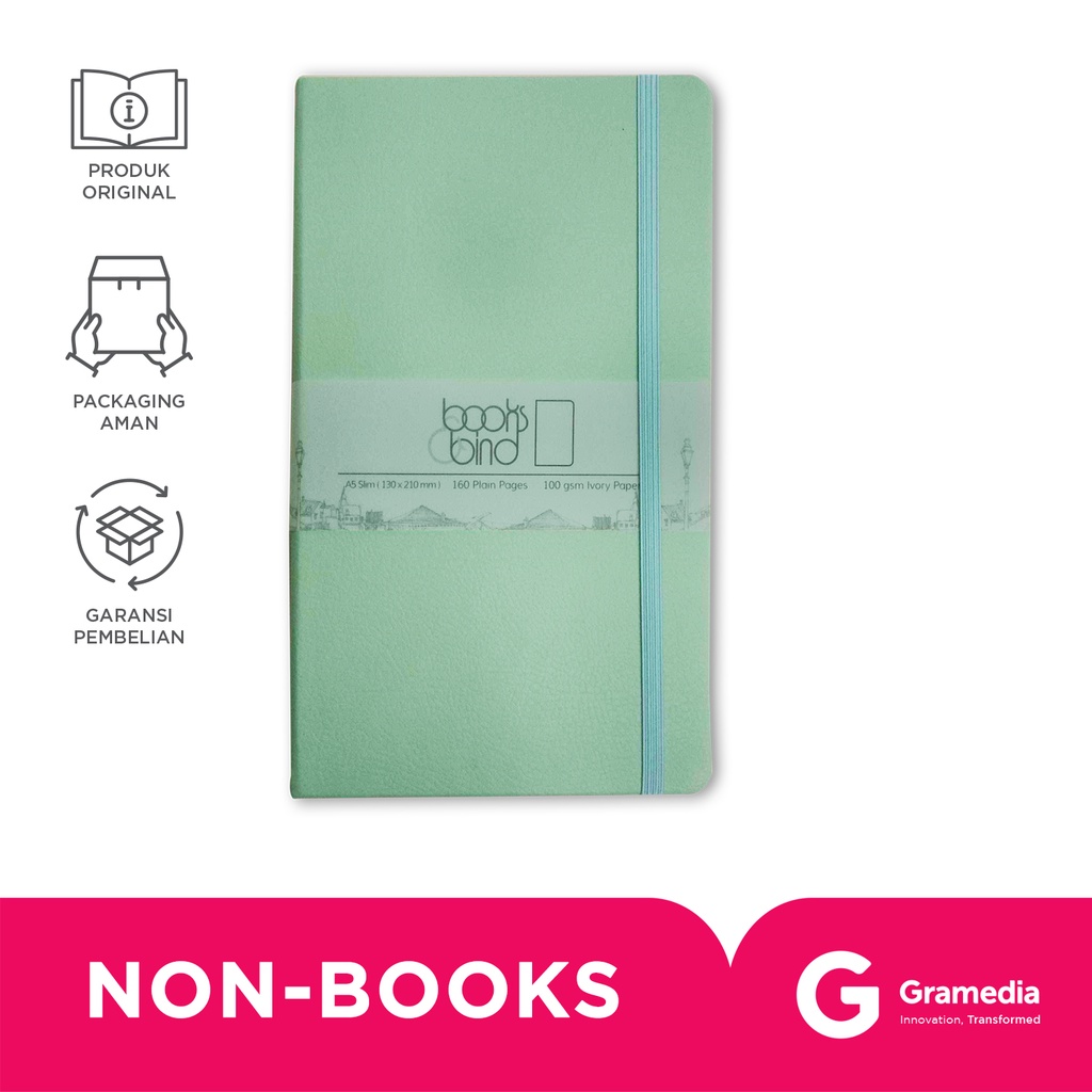 

Books&Bind Nb Simple Hc A5-Slim Softgreen