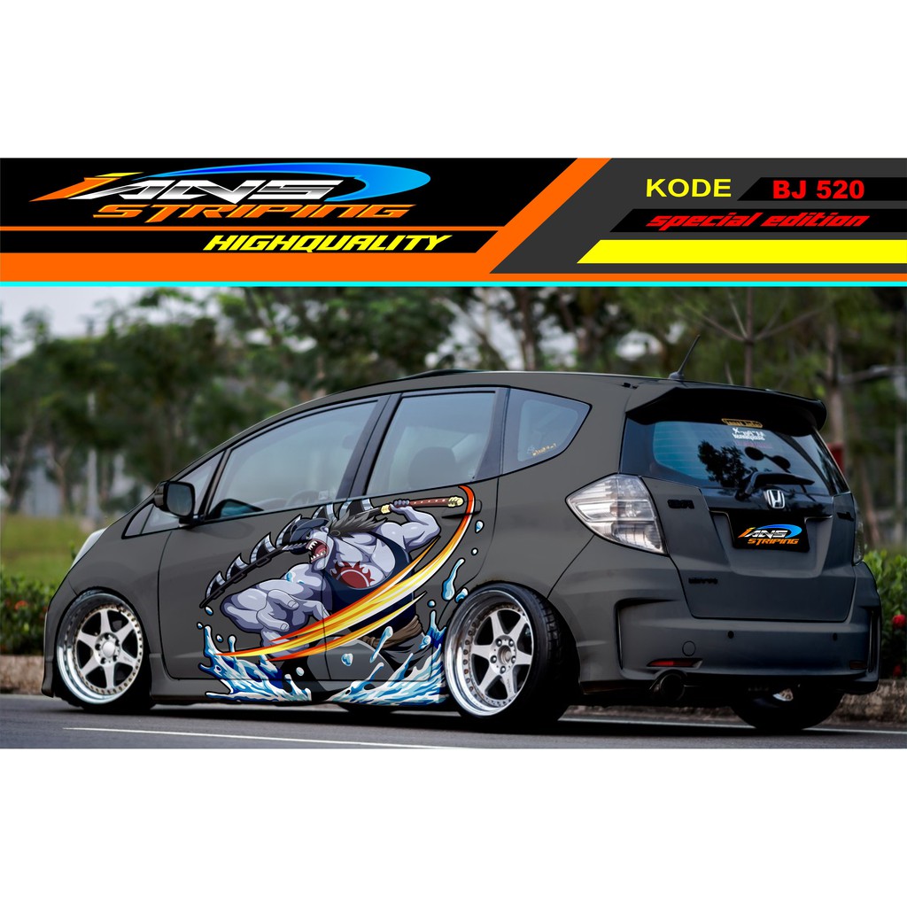 STICKER DECAL HONDA JAZZ BRIO AVANZA SIGRA YARIS / STIKER ANIMASI MOBIL KEREN / DECAL STICKER MOBIL