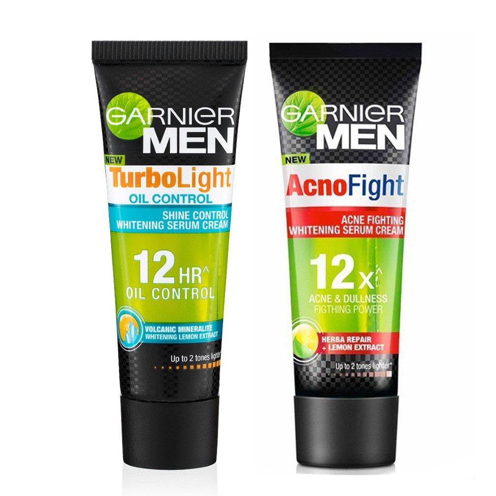 Garnier Men Serum Cream Moisturizer Face Mask Shampo Acno Fight/ Power White/ Oil Control