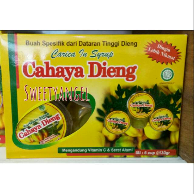 

Carica Cahaya Dieng 1 pak isi 6cup @130gr