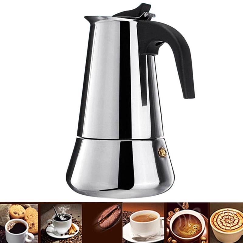 Espresso Maker coffe kopi espresso murah teko kopi stainless espresso coffe 300ml ceret kopi mokapot