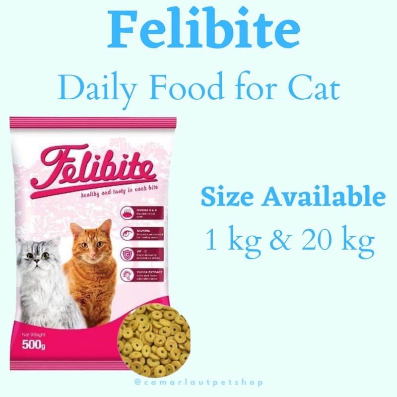 Felibite Cat Food Repack 1 Kg - Makanan Kucing Felibite 1 KG