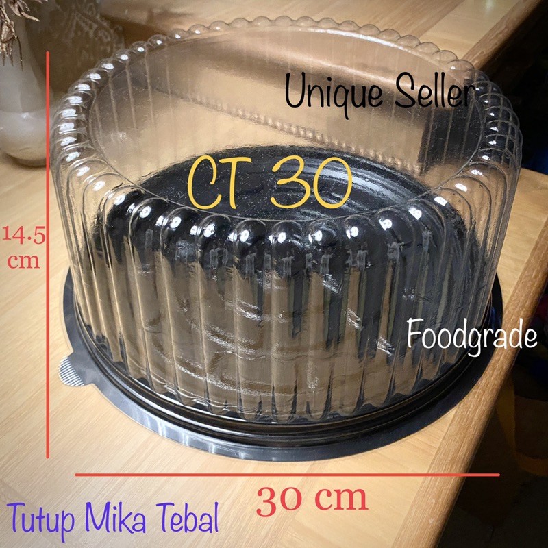 [6-10 pcs] Mika Cake Tray 30 / CT 30 Bulat / Mika Kue Tart 30 cm Bulat / Mika Tumini Diameter 30 cm Tinggi 14.5 cm / Mika Tumpeng Mini 30 cm / Mika Cake Bundar 30 cm