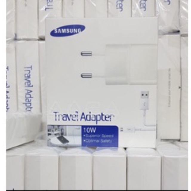 TRAVEL ADAPTER CHARGER CASAN ADAPTER + KABEL SAMSUNG 10WATT MICRO 2A ORI